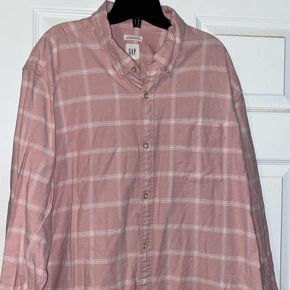 3/$30 Gap Denim Style Plaid Shirt - Picture 1 of 7